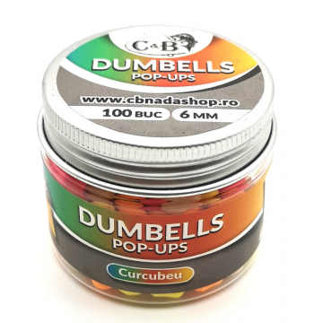 Dumbells Pop-ups Curcubeu 6mm 100 buc.