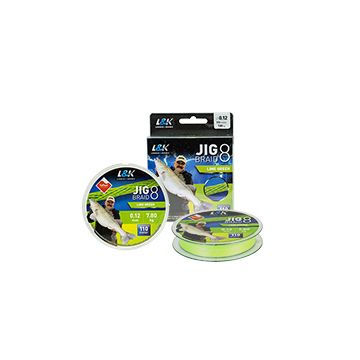 FIR L&K JIG BRAID 0,12MM 110M LIME GREEN