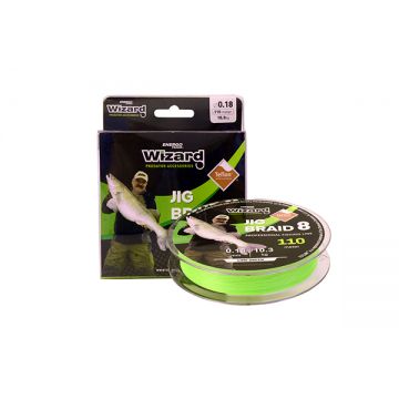FIR L&K JIG BRAID 0,15MM 110M LIME GREEN