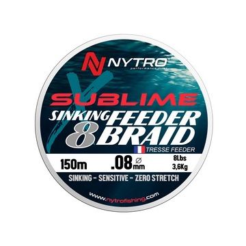 NYTRO FIR SUBLIME X8 SINKING FEEDER BRAID 0,08 NYTRO FIR SUBLIME X8 SINKING FEEDER BRAID 0,08