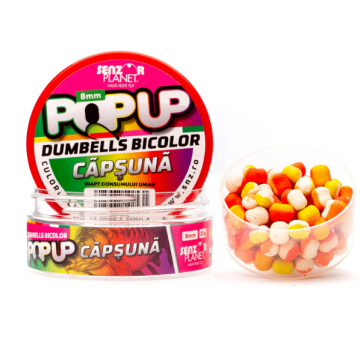 POP-UP DUMBELLS BICOLOR CAPSUNA (MIX BICOLOR) 8mm 30g