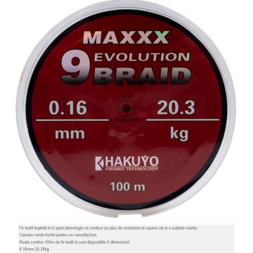 FIR TEXTIL MAXXX EVOLUTION 9 BRAID 100M