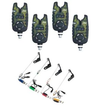 Kit 4 Senzori EastShark Cra Camouflage TLI-22 cu 4 Swingeri Cilindrici pe 4 culori
