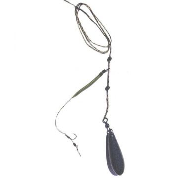 Montura crap helicopter, leacore 45 lb, carlig legat pe fir de par