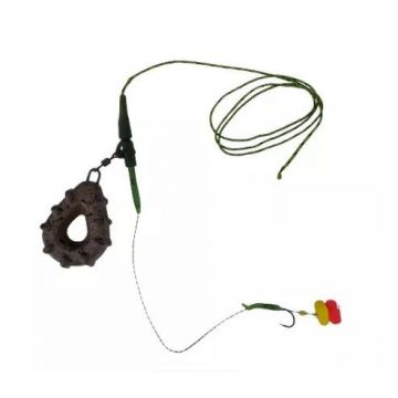 MONTURA CRAP PLANTAT plumb pierdut ,carlig legat pe fir de par