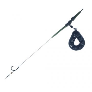 Montura pescuit crap Plumb Pierdut cu leadcore 45lb, plumb grippa vopsit plastifiat