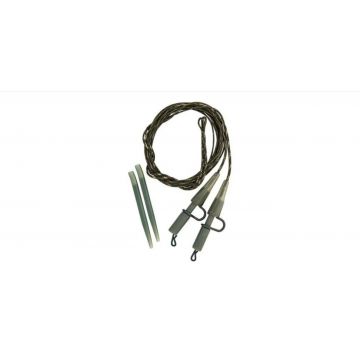 Monturi Lead Core prokarpfishing, Heavy Duty, sistem plumb pierdut si agrafa rapida, 2buc/set 80cm