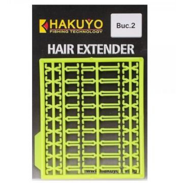 OPRITOARE HAKUYO HAIR EXTENDER GALBEN, 2BUC/PLIC