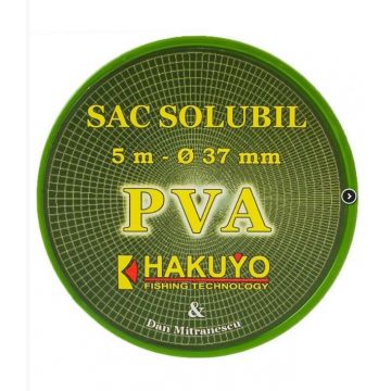 Sac solubil din PVA, pentru pescuit, micro mesh 37 mm, hakuyo -5m