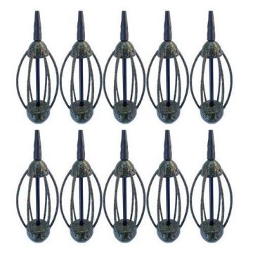 Set 10 momitoare pescuit cu con si autointepare 50g