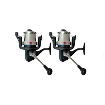 Set 2 Mulinete, Diamant Alb, XW8000, tambur long cast si 10 rulmenti