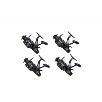 Set 4 mulinete crap hk4000 cu 11 rulmenti si baitrunner