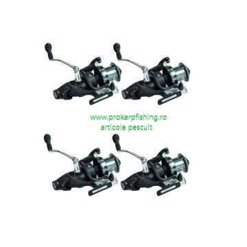 Set 4 mulinete, eastshark, HT6000, baitrunner, 10 rulmenti, tambur longcast