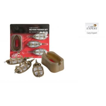 SET MOMITOARE METHOD Accesorii pescuit > Nada si momeli CU MATRITA CARP EXPERT 50-60-70G
