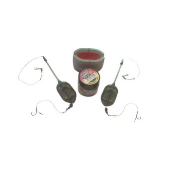 set pescuit Accesorii pescuit > Nada si momeli cu 2 monturi +presa+ si pop up