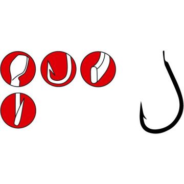 Carlige Gamakatsu LS-3610F, 25buc (Marime Carlige: Nr. 6)