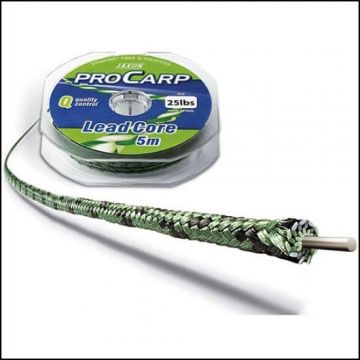 Fir Jaxon Lead Core Pro Carp, verde, 5m (Rezistenta: 25 lbs)