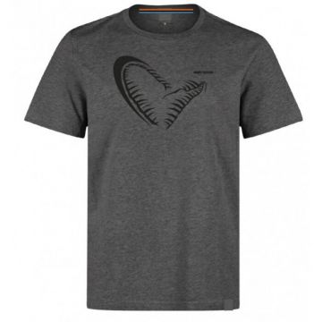 Tricou Savage Gear Simply Jaw Grey (Marime: 2XL)