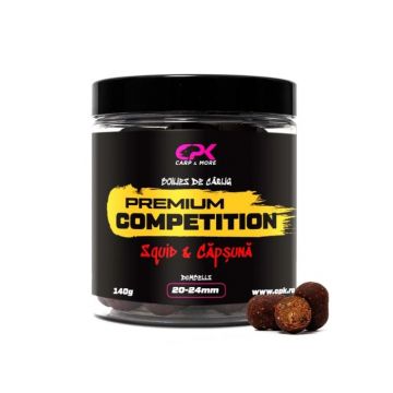 Boilies Pentru Carlig CPK Premium Competition Dumbells, 20-24mm, 140g (Aroma: Capsuna)