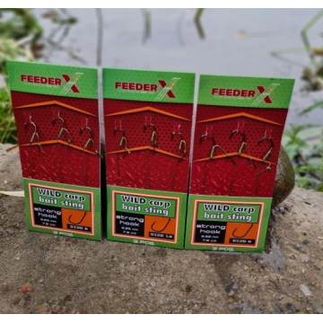Carlige legate FeederX Wild Carp Hook Bait Sting