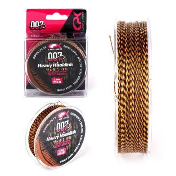 Fir Textil CPK Heavy Hooklink, Brown, 15m (Rezistenta fir: 15 lbs)