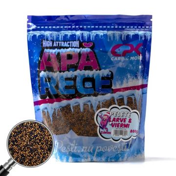 Pelete CPK Apa Rece, 2mm, 800g (Aroma: Larve & Viermi)