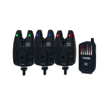 Set 3 Avertizoare Carp Pro Delight cu statie