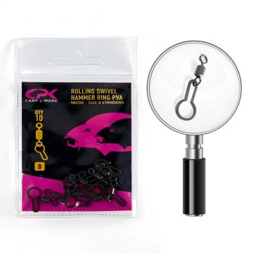 Vartej CPK Rolling Swivel Hammer Ring PVA, 10buc/plic (Marime vartej: Nr. 8)