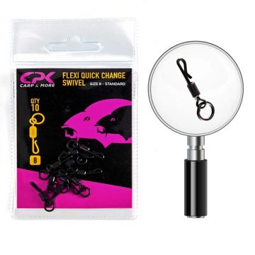 Vartej cu Anou CPK Flexi Quick Change Swivel, 10buc/plic (Marime vartej: Nr. 8)