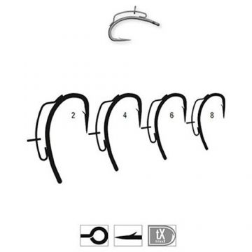 Carlig crap XV2 Curved Titan 5 buc/ plic Mustad (Marime Carlige: Nr. 6)