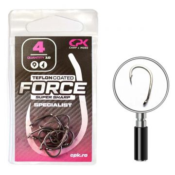 Carlige CPK Force Teflon Specialist, 10buc/plic (Marime Carlige: Nr. 8)