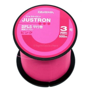 Fir Monofilament Daiwa Justron DPLS Pink, 500m (Diametru fir: 0.26 mm)