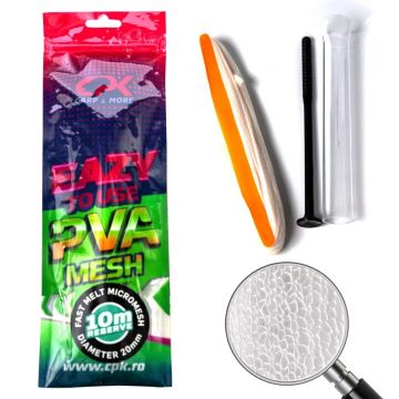 Kit Plasa Solubila CPK Fast Melt PVA cu Tub si Presa, 10m (Diametru: 25mm)