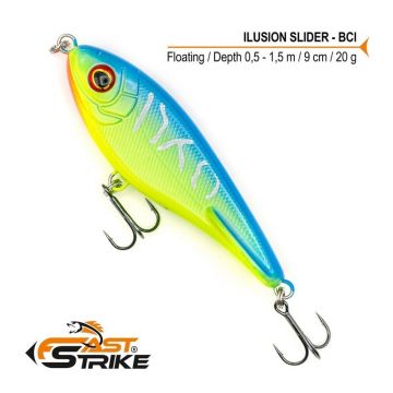 Vobler Fast Strike Ilusion Slider Floating, Culoare BCI, 9cm, 20g