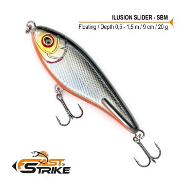 Vobler Fast Strike Ilusion Slider Floating, Culoare SBM, 9cm, 20g