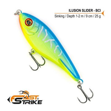 Vobler Fast Strike Ilusion Slider Sinking, Culoare BCI, 9cm, 25g