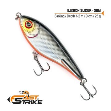 Vobler Fast Strike Ilusion Slider Sinking, Culoare SBM, 9cm, 25g