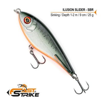 Vobler Fast Strike Ilusion Slider Sinking, Culoare SBR, 9cm, 25g