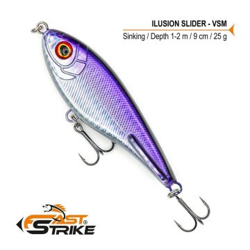 Vobler Fast Strike Ilusion Slider Sinking, Culoare VSM, 9cm, 25g