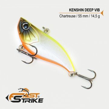 Vobler Fast Strike Kenshin Sinking Vib, Chatreuse 001, 5.5cm, 14.5g