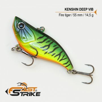 Vobler Fast Strike Kenshin Sinking Vib, Fire Tiger 002, 5.5cm, 14.5g