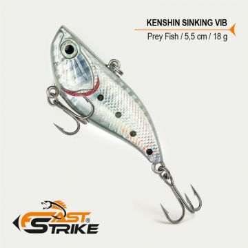 Vobler Fast Strike Kenshin Sinking Vib, Pray Fish 007, 5.5cm, 18g