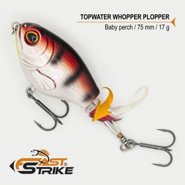Vobler Fast Strike Top Water, Baby Perch 003, 7.5cm, 17g