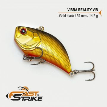 Vobler Fast Strike Vibra Reality VIB, Gold Black D, 5.4cm, 14.5g