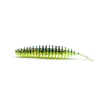 Worm Fast Strike Flexy Worm 5cm, 10buc/plic, Chartreuse Blue Back