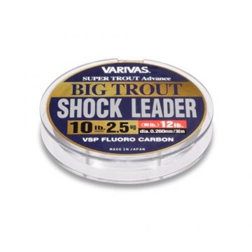 Fir Fluorocarbon Varivas Big Trout Shockleader Vsp, 30m (Diametru fir: 0.33 mm)