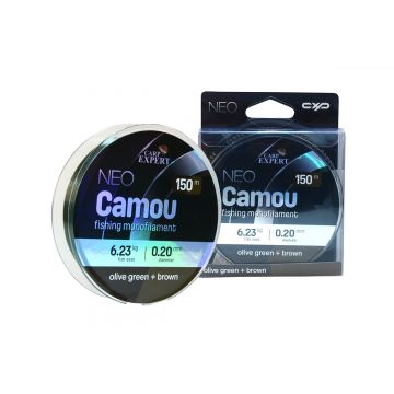 Fir Monofilament Carp Expert Neo Camou Olive Green + Brown, 150 m (Diametru fir: 0.25 mm)