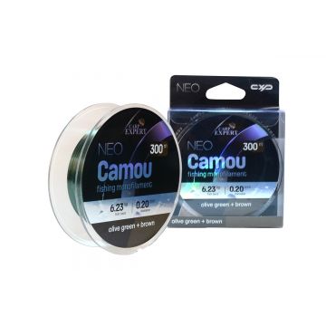 Fir Monofilament Carp Expert Neo Camou Olive Green + Brown, 300 m (Diametru fir: 0.20 mm)