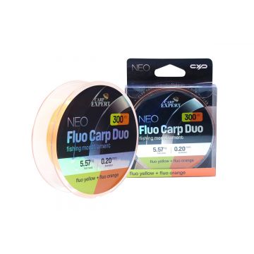 Fir Monofilament Carp Expert Neo Fluo Carp Duo Galben + Portocaliu, 300m (Diametru fir: 0.20 mm)