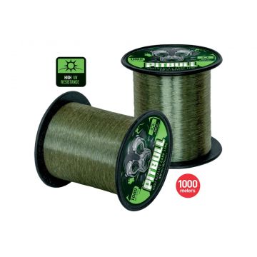 Fir Monofilament Carp Zoom Pitbull High UV, Grey, 1000m (Diametru fir: 0.26 mm)